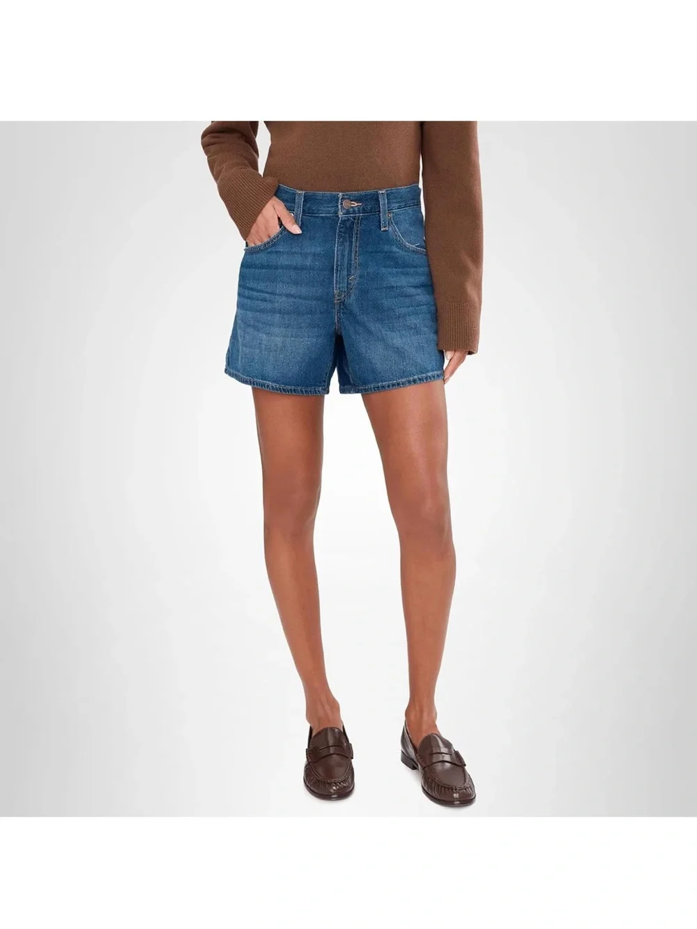 Levi's Cinch Mid-Thigh Denim Shorts
